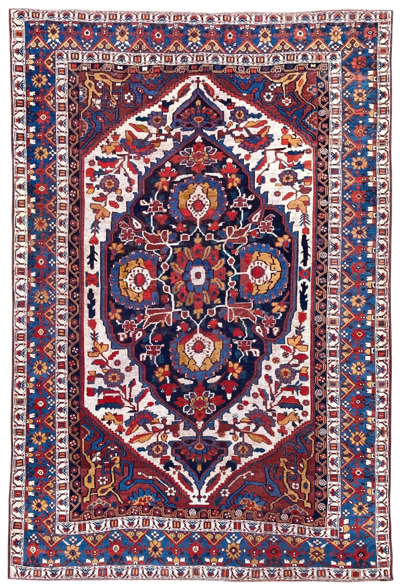 Antique Khamseh Rug 2.04m x 1.41m — Rug Addiction